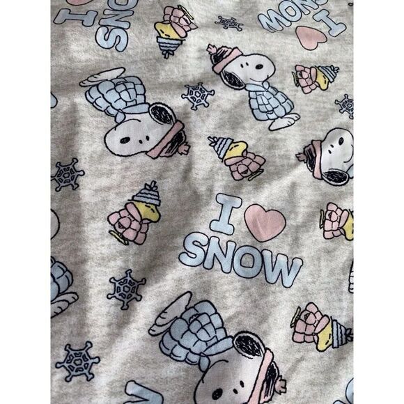 2pc Snoopy Woodstock Puffy Coat Puffer Jacket Pajama Set Shorts Women’s Sz M NEW - Picture 13 of 13